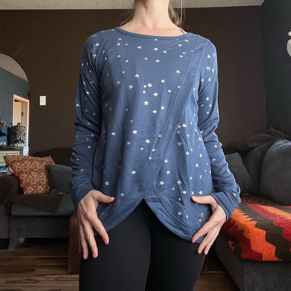 Motherhood Maternity Tulip-Style Nursing Sweatshirt